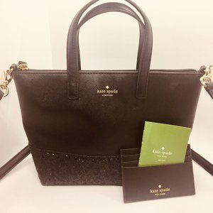 Kate Spade Black INA GRETA Small Satchel Handbag